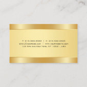 トレンディーフェイクモダンシンプルテンプレートエレガント 名刺 (裏面)
