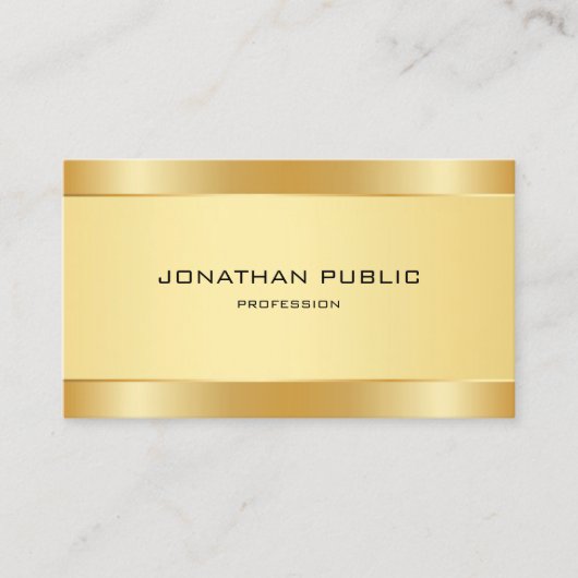 トレンディーフェイクモダンシンプルテンプレートエレガント 名刺 (正面)