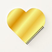 トレンディーフェイク金ゴールドエレガントモノグラムのテンプレート ノートブック (裏面)