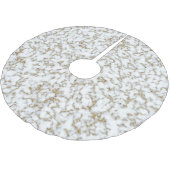 トレンディーフェイク金ゴールド大理石模様 ブラッシュドポリエステルツリースカート (アングル)