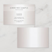 トレンディーフェイク銀モダンシンプルエレガントテンプレート 名刺 (正面/裏面)