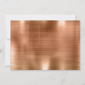 トレンディーフェイク銅箔コットンバッドティール(緑がかった色)結婚ズ 招待状 (裏面)