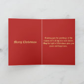 トレンディーフェスティバルレッド&ゴールデンクリスマスオーナメント シーズンカード (内部)