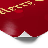 トレンディーフェスティバルレッド&ゴールデンクリスマスオーナメント ポスター (コーナー)