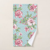 トレンディーフェミニンの可愛いバラ バスタオルセット (ハンドタオル)