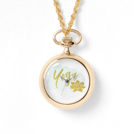 *~*トレンディーフェミニン金ゴールドグリッターヨガロータス 腕時計