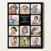 トレンディーフォトコラージュ11カパーソナライズされたレンダー プランナー手帳 (裏面)