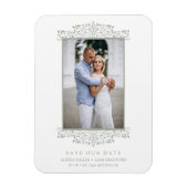 トレンディーフォトシックオーナメント洗練結婚度 マグネット (縦)