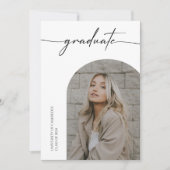 トレンディーフォトシック卒業パーティー招待状 招待状 (正面)