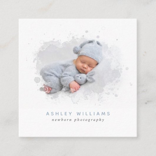 トレンディーフォトマス生まれたばかりのク写真家 スクエア名刺 (正面)