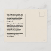 トレンディーフォントミックス新年の写真の休日はがき シーズンポストカード (裏面)