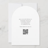 トレンディーフォーマル白黒結婚式招待状 招待状 (裏面)