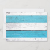 トレンディーフラミンゴストライプのベビーシャワー招待状 招待状 (裏面)