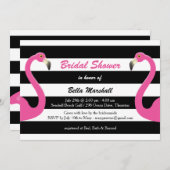 トレンディーフラミンゴブライダルシャワー招待 招待状 (正面/裏面)