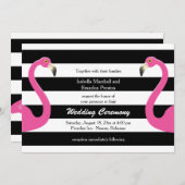 トレンディーフラミンゴ結婚式招待状 招待状 (正面/裏面)