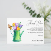 トレンディーフラワーチューリップ水結婚やり缶ありがとう サンキューカード (スタンド正面)
