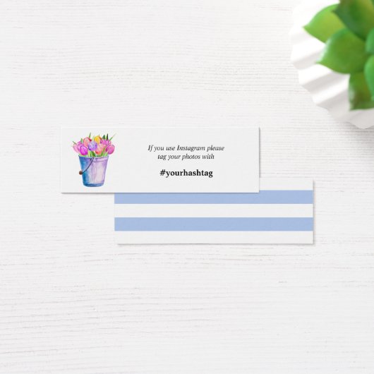 トレンディーフラワーバケツ花instagramカードミニ (デスク)
