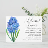 トレンディーフラワーブルーアジサイのリハーサルディナー 招待状 (スタンド正面)