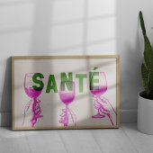 トレンディーフランスのワインサンテウォールアートポスター ポスター