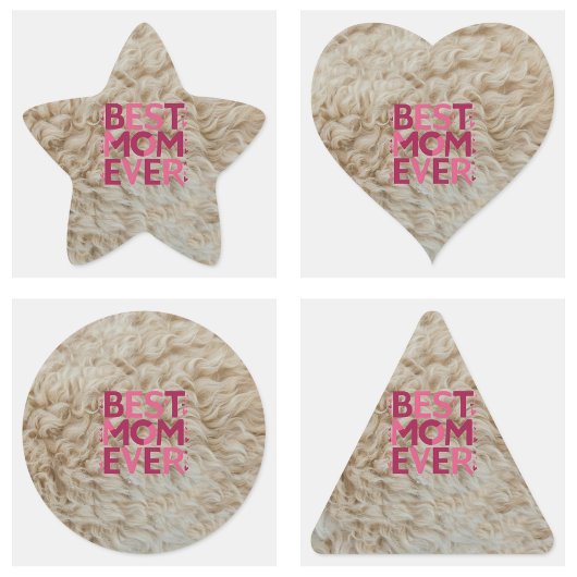 トレンディーフリ最高のーママ今までピンクかわいいハート スクエアシール