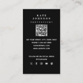 トレンディーフルフォトシンプル写真 名刺 (裏面)