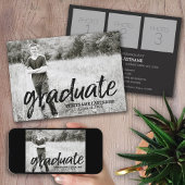 トレンディーフルフォトスクリプト卒業パーティー 招待状