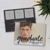 トレンディーフルフォトスクリプト卒業パーティー 招待状