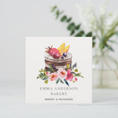 トレンディーフルーツフローラケーキパティッセリーカップケーキベーカリー 招待状 (スタンド正面)
