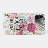 トレンディーフローラウォーターカラーパンパスグラスアイフォンケース Case-Mate iPhoneケース (裏面(横))