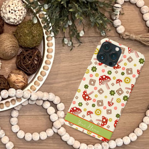 トレンディーフローラキノコのパタかわいらしーン名 iPhone 13 PRO MAXケース