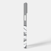 トレンディーフローラデイジーと灰色の黄色名前をカスタムする Case-Mate iPhoneケース (裏面 / 右)