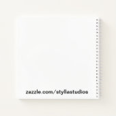 トレンディーフローラノートブックジャーナルSketchbook ノートブック (裏面)