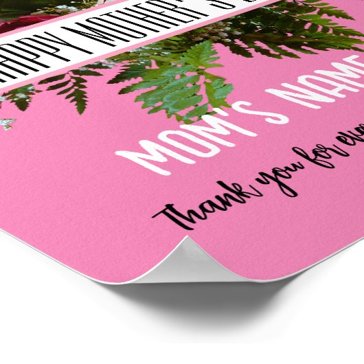 トレンディーフローラハッピーマザーズデイ ポスター (角)