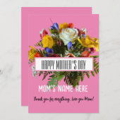 トレンディーフローラハッピーマザーズデイ 招待状 (正面/裏面)