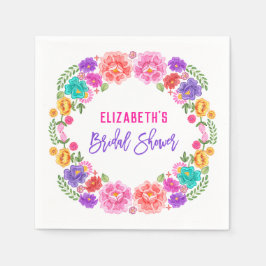 トレンディーフローラフィエスタメキシコブライダルシャワー スタンダードカクテルナプキン