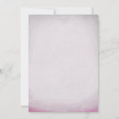 トレンディーフローラホットピンク結婚式招待状 招待状 (裏面)