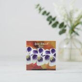 トレンディーフローラモダン名刺 スクエア名刺 (スタンド正面)