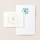 トレンディーフローラモノグラム 箔カード (ディスプレー)