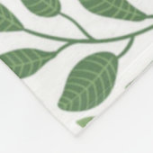 トレンディーフローラルパターンピンクイエローパープルグリーン フリースブランケット (角)