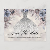 トレンディーフローラ写真キンセアニラ日付を保存 ポストカード (正面)