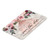 トレンディーフローラ写真キンセアニラ日付を保存 マグネット (左側)