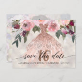 トレンディーフローラ写真スイート16保存日 ポストカード (正面/裏面)