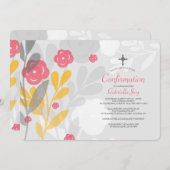 トレンディーフローラ宗教招待状 招待状 (正面/裏面)