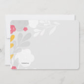 トレンディーフローラ宗教招待状 招待状 (裏面)