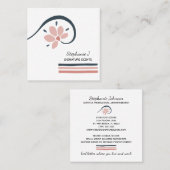 トレンディーフローラ必須油アロマセラピー スクエア名刺 (正面/裏面)