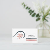 トレンディーフローラ必須油アロマセラピー 名刺 (スタンド正面)