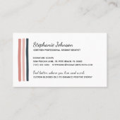 トレンディーフローラ必須油アロマセラピー 名刺 (裏面)