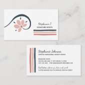 トレンディーフローラ必須油アロマセラピー 名刺 (正面/裏面)