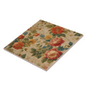 トレンディーフローラ水色ヴィンテージ収集 タイル (側面)