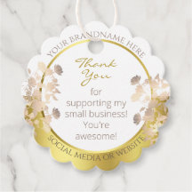 トレンディーフローラ白と金ゴールド色ありがとうありがとう